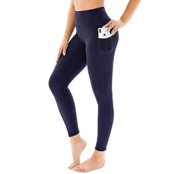 Leggings Printed Sport Gym Fitness Workout Pants Women High Waisted Leggings 4 Way Stretch Tummy Control Yoga Pants with Pockets