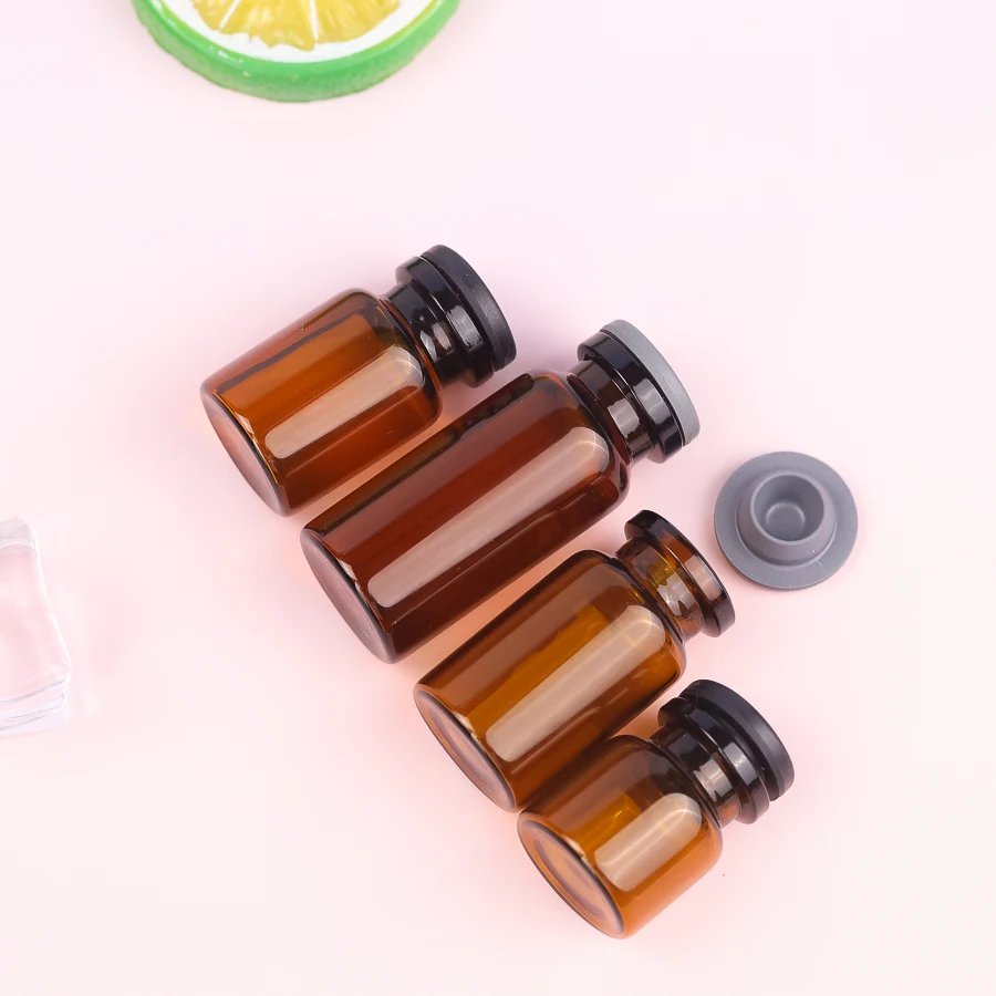 3ml 5ml 10ml  Amber Medicine Bottle Medical Glass Container Sealed Glass Packaging Pill Glass Bottle Vials