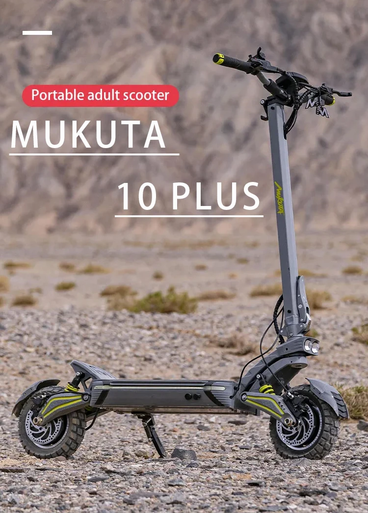 2023 Hot Sale Dual Motor E Scooter 2800w Mukuta 10 Plus 60v 20 8ah