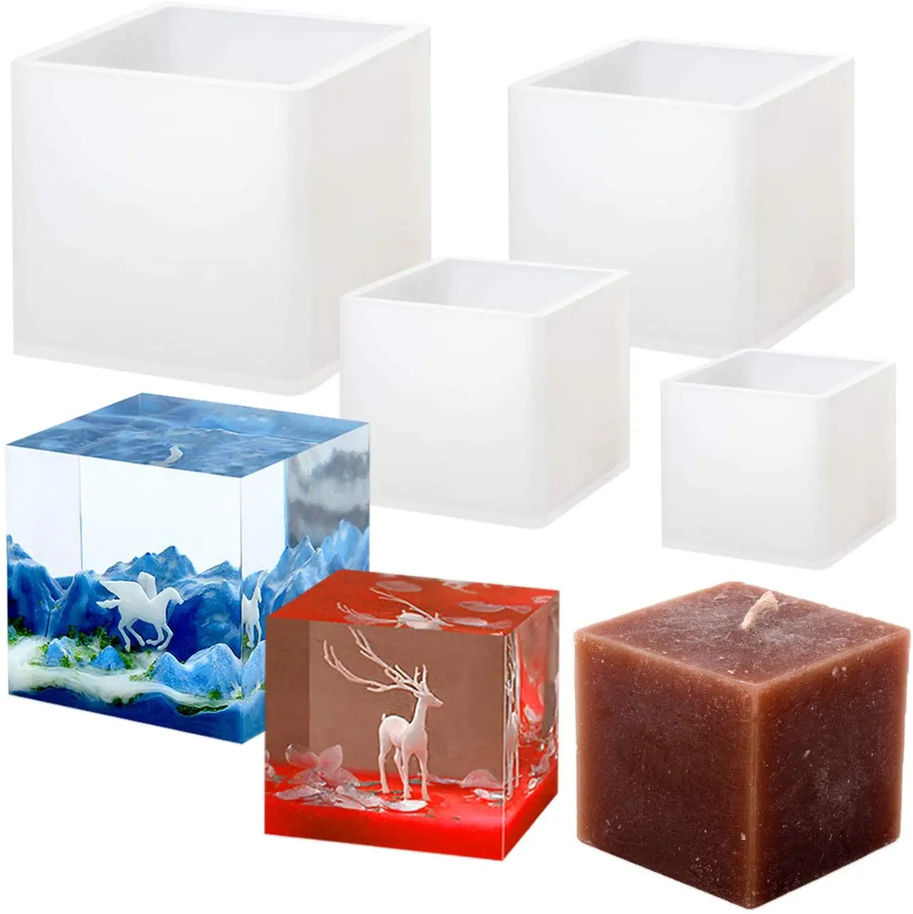 Square Silicone Mold For Jewelry Making Resin Supplies DIY Ornament Mold 