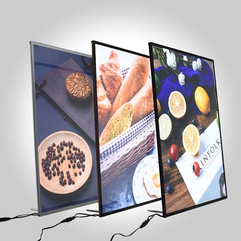 product indoor aluminum frame advertising billboard led slim magnetic light box-13