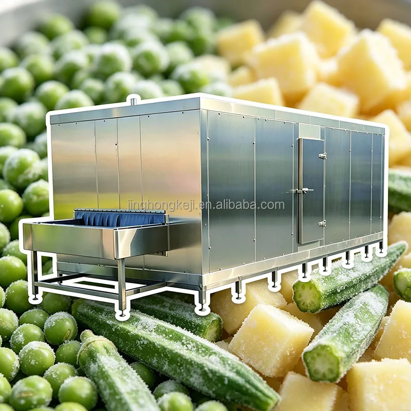 Industrial Iqf Tunnel Quickfreezer, 45-0C, Stainless - detail 2