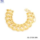 Bracelet JXX High End Gold Plated Luxury Cuba Chain Thick Twist Bracelet Punk Style Men Women Metal Wholesale Jewelry