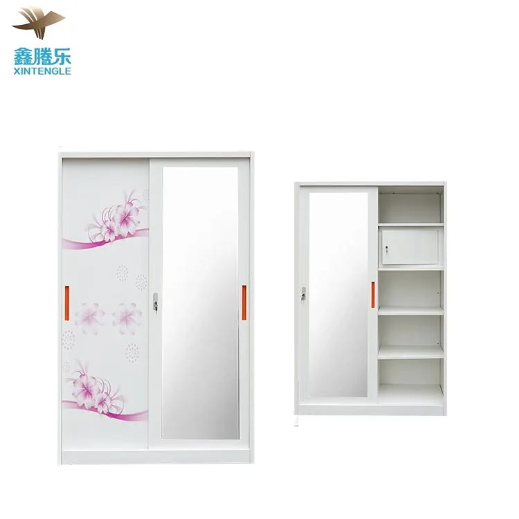 Best Brand Sliding Door Steel Locker Wardrobe Metal Closet Cabinet for Clothes High Quality Product from Factory