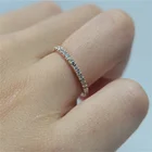 Band Diamond Lab Grown HPHT 1.28 Grams 1 Pave Row Eternity Band Diamond Ring Gold