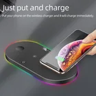 Charger 15w Wireless Charger 15w 3 In 1 Qi Fast Wireless Charger Plate With Lights