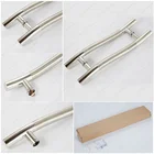 S Door Wholesale S Shape Stainless Steel 304 Entrance Double Side Glass Pull Door Handle