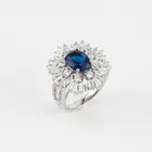 Ring Ring Ring Silver 925 Top Selling Luxury Design Baguette Plated 925 Silver Ring