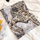 Silk Scarf Hot Sale Korean Style Silk Scarf Fashion Printing 90 Big Square Scarf Female Scarf Shawl