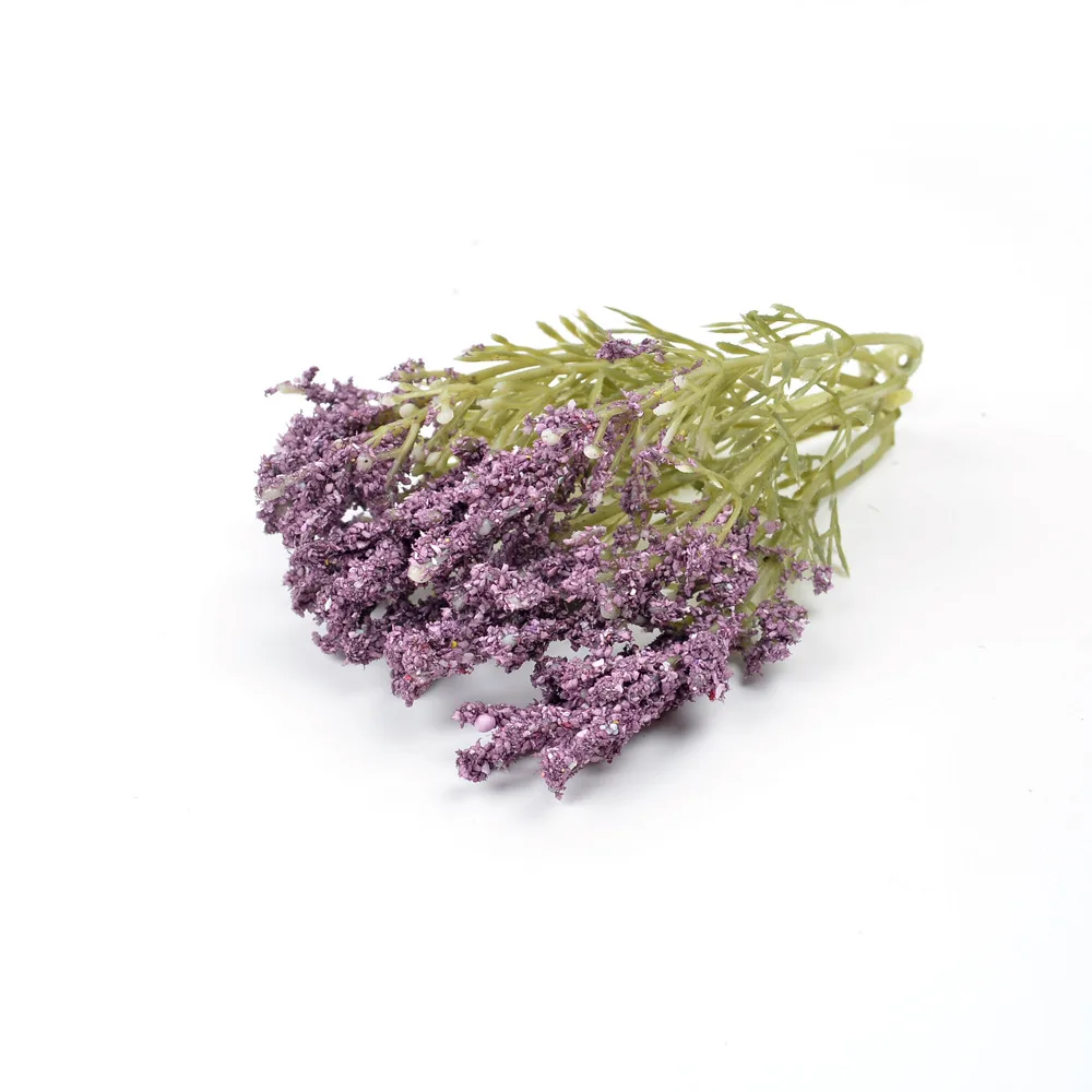 Afoxsos 14 In. Purple Indoor/Outdoor Artificial Lavender Flowers In Plastic Rose HDSA1022200 - The Home Depot - Foto 6