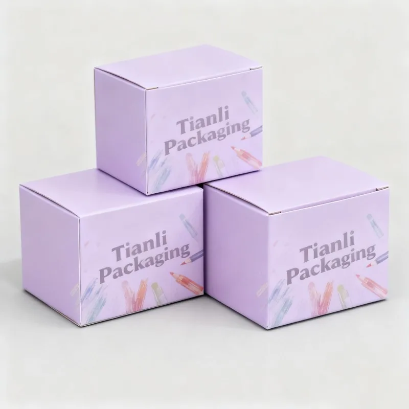 product cheap customization recyclable wholesale digital printing paper box chalk stationery colored pencil packaging box-5