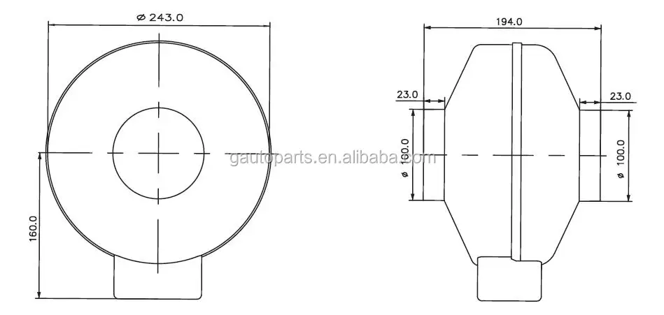 Centrifugal Blower, Roof, AC, Aluminum - detail 10