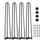 Legs Metal Legs Modern 2 3 Rod Steel Metal Furniture Legs Custom Dining Table Base Hairpin Sofa Stand Legs