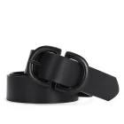 Belt New Fashion Big Buckle Women Dress Belt Part Belt Plain Belt Simple Pu Belt