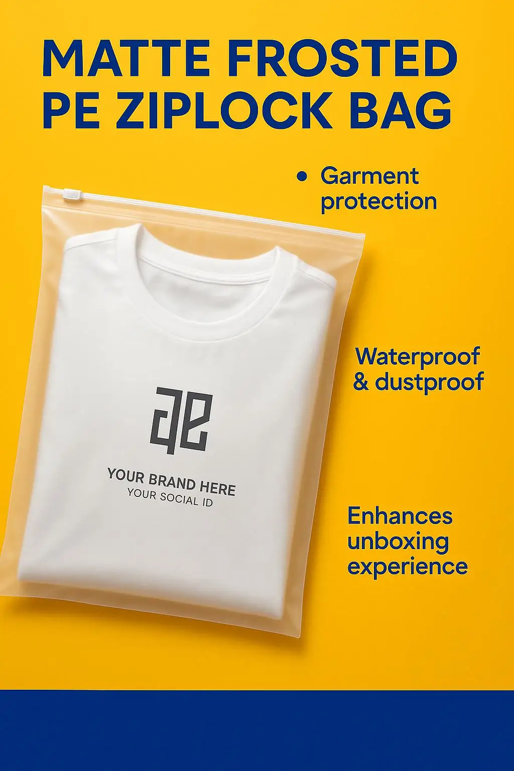 Custom Printed PVC Frosted Slider Pouch Reusable Gravure Printing for Clothing and Travel Packaging - detail 6