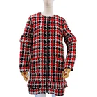 Jackets 2020 Autumn And Winter Ladies Plaid Long Jackets And Coats Coat Ladies Woolen