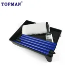 Kit Paint Brush Manufacturer Topman 9pcs Steel Extension Pole Paint Brush Decking Brush And Paint Tray Decking Kit