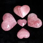 Heart Rose Wholesale Natural Puffy Heart Rose Crystal Polishing Rose Crystal Heart For Gifts