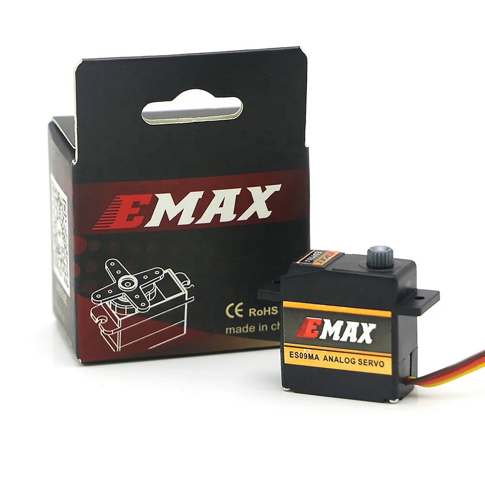 emax es09ma metal gear analog servo dual-bearing s