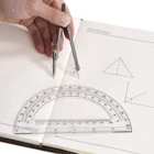 Compass Stainless Steel Drafting Drawing Compass And Protractor Set Math Count Tool Durable School Supplies
