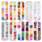 Glitter Nail Decoration Optional Color Holographic Butterfly Kit Glitter For Nail Decoration And Lipgloss 12-Color Set