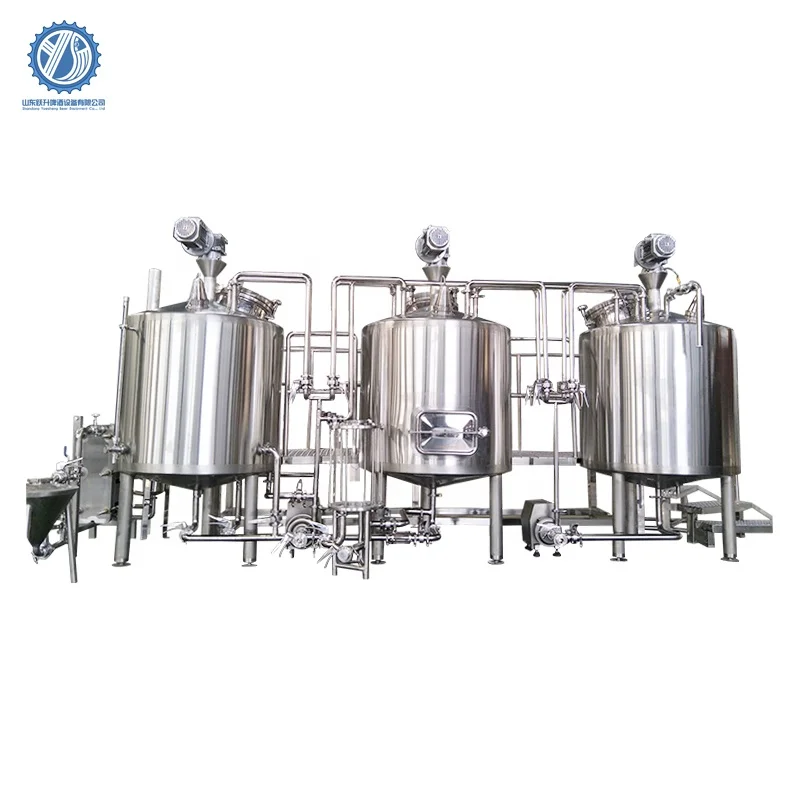Stainless Steel 200L 300L 500L 1000L 2000L 5000L Beer Brewing Equipment Automatic Beer Brewing System