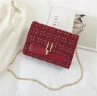 Bags Red Shoulder Handbag Classic Style Cell Phone Crossbody Shoulder Bags Purse Fur Furry Red Handbag