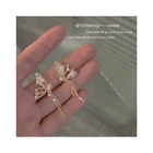 Gold Earrings Goldearringsgold 2021 New Style Fashion Design Shiny Zircon Mini S925 Silver Gold Earrings