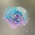 Glitter Christmas Decoration Bulk Chameleon Glitter PET Craft Chunky Glitter For Christmas Decoration