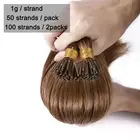 Hair 1g/s Straight Brazilian Remy Human Hair I Tip Hair Extensions Keratin Capsule Natural Pre Bonded Hair