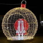 Light Christmas Ornament Lights Street Light 3D Motif LED Giant Christmas Ball Ornament Waterproof IP65 Lights