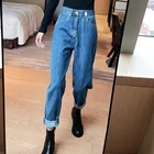 X-Mier 2022 Custom Latest Design Women Trousers Classic Blue Pants Mom Jeans Custom Jeans For Women