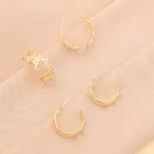 Star Stud Factory Direct Supply Cheap Price Fashion Star Of David Brass Meatle Earrings Stud