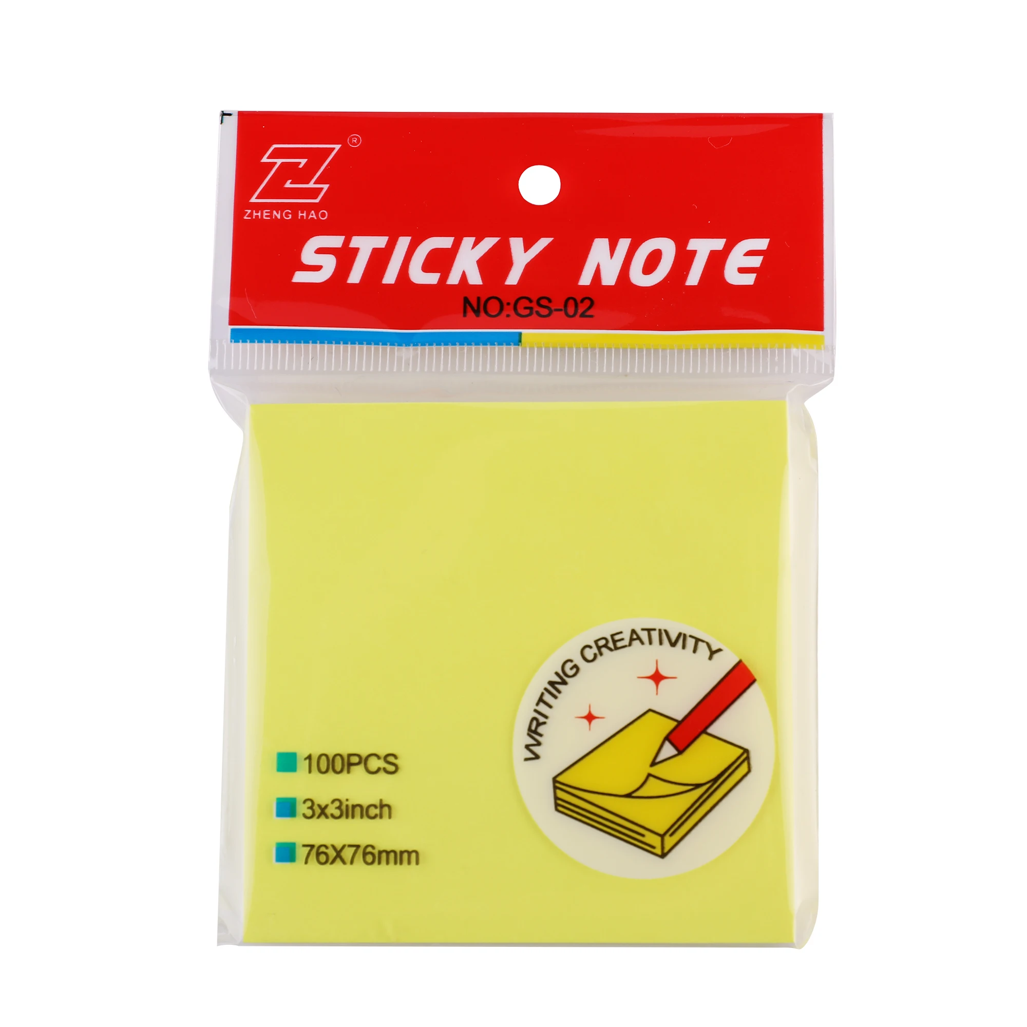 3" x 3" Memo Pad with 50 Sticky Post It Notes 76x76mm 