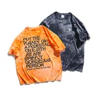 T Wholesale Hot Summer Hip-hop Blank Distressed T-shirt Trend Tie-dye New Letter Men T Shirt