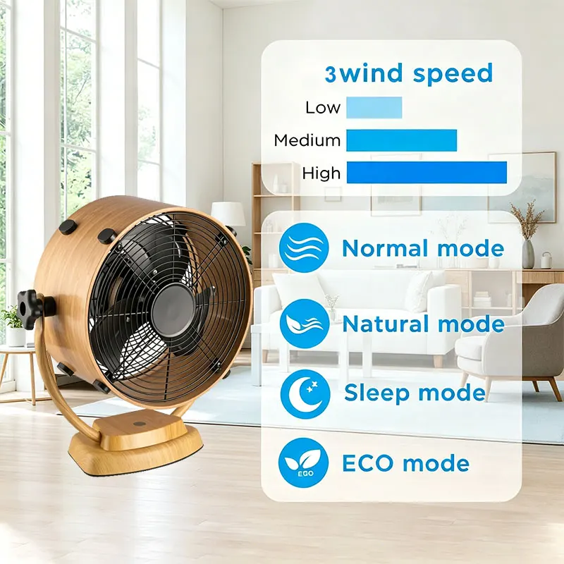 Metal Table Clock Fan, Portable, 40 - detail 8