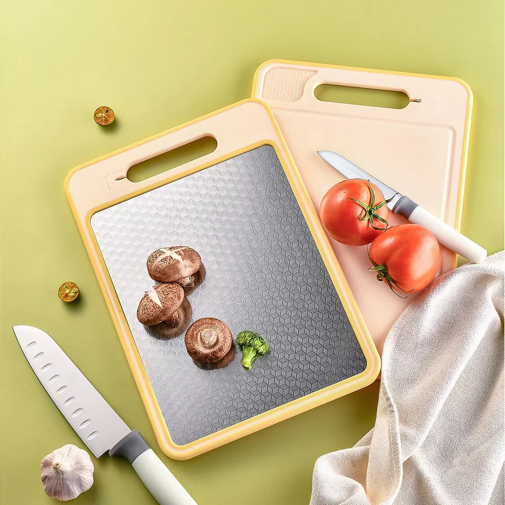 2024 New Design Multifunction Kitchen Tools Stainless Steel Cutting Board  for Frozen Meat Kitchen Cutting Board