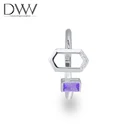 Blue Zirconia Ring Zirconia Blue Zirconia Hexagon Shape Adjustable Bezel Setting Gemstone Bague Rings
