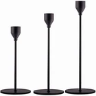 Holder Candle Holders Nordic Home Decor Candleholder Metal Tapper Candlestick Holder Matte Black Candle Holders
