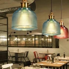 Light Lamp Pendant Light Colorful Nordic Hanging Lamp Vintage Decorative Glass Pendant Light