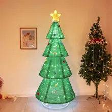 Nicro Waterproof Tinsel Home Garden Tree Outdoor Road Shrink Collapsible Outdoor Foldable Christmas Motif Light Party Decoration