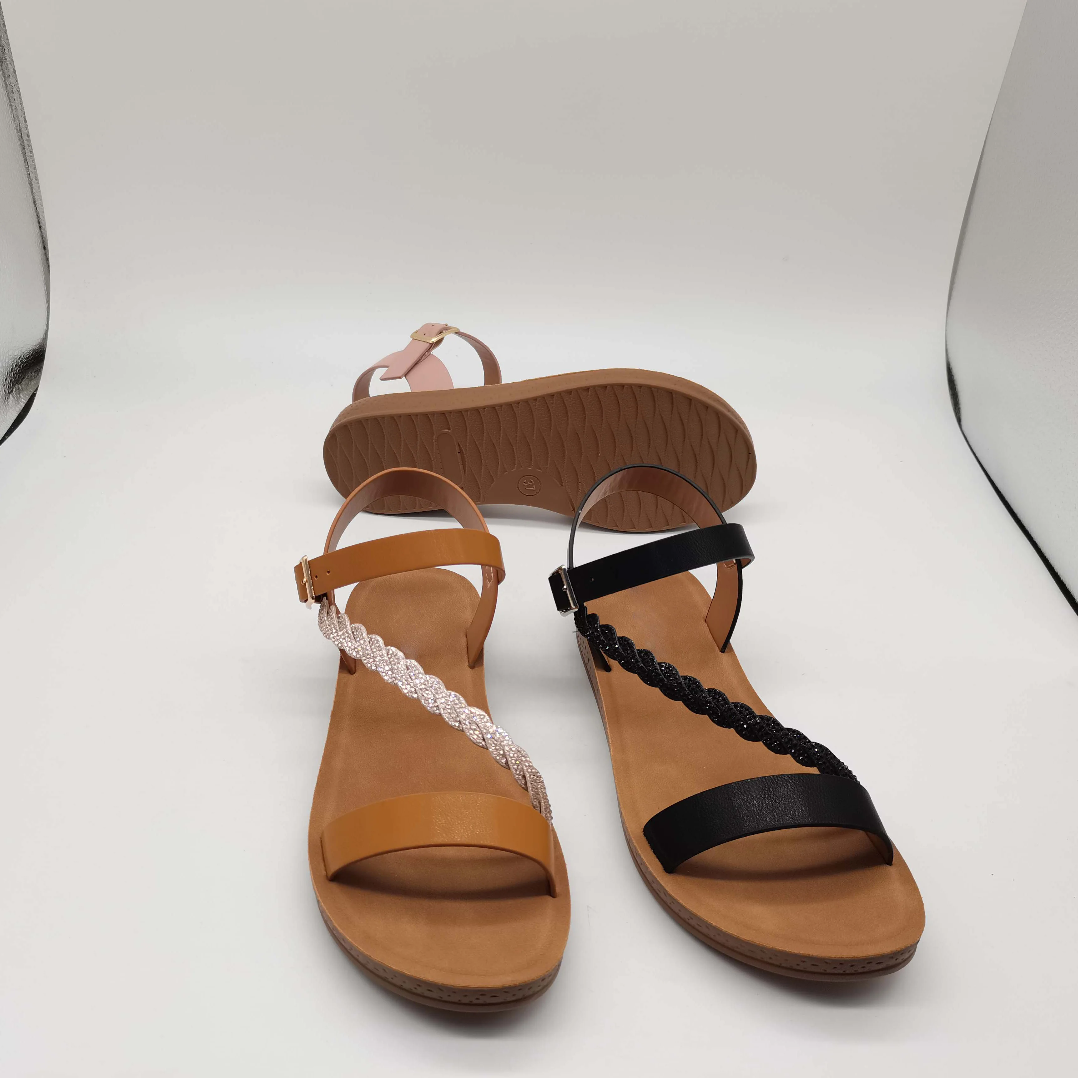 Wholesale PU Sandals Women Open Toe Shoes