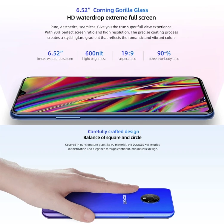 DOOGEE X95 2020 2GB+16GB Waterproof 6.51 inch 4350 mAh Android 10.0