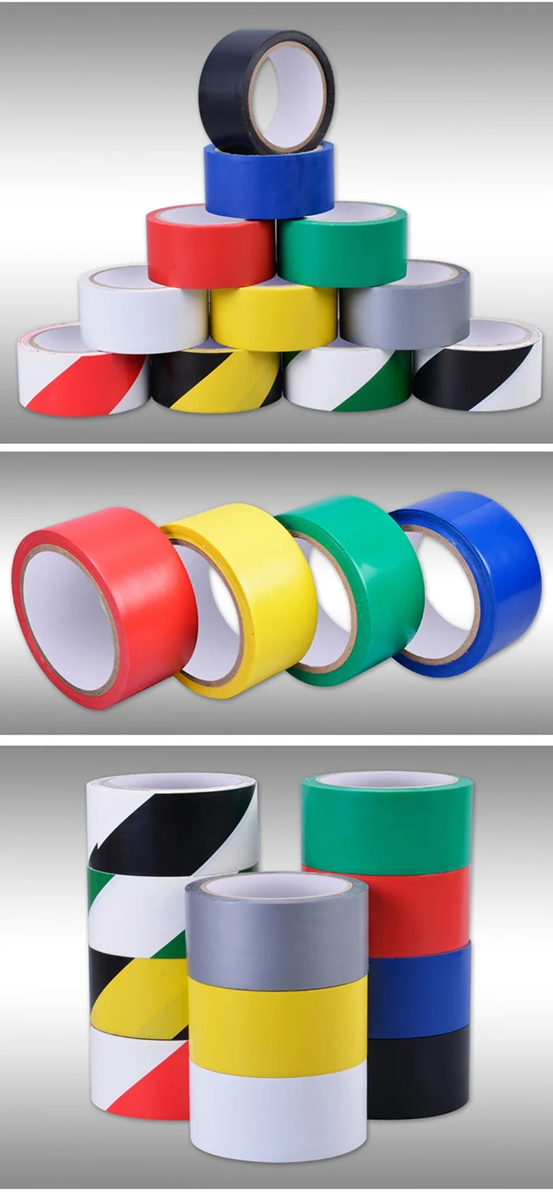 Black Spider PVC Caution Tape Floor Road Signaling Tape Security Hazard Mark Warning Tape manufacture