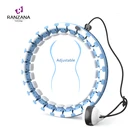 Hula Hoops Custom Adjustable Mobile Gym Fitness Hula Hoops Custom 24 Sections Detachable Smart Hoola Ring