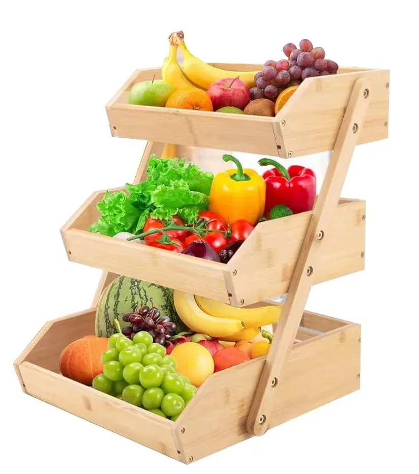product 3 tier rustic wooden countertop organizer space saving vegetable fruit storage basket storage rack stand for kitchen holder-10