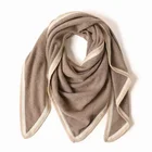 Shawl Pashmina Fashion Ladies Shawl Pure Natural Purple Cashmere Knitted Rectangular Shawl