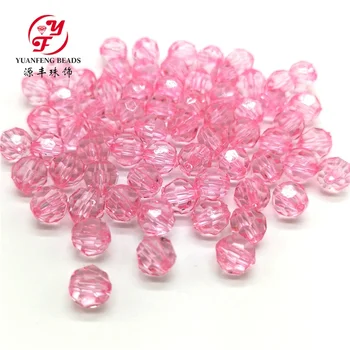 cut shape through hole clear neon beads for jewelry making