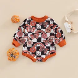 New arrival spring autumn infant toddler clothes long sleeve cotton Halloween baby girls rompers bodysuit