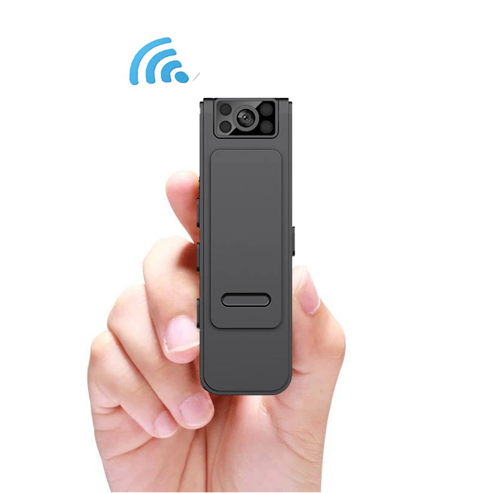 WiFi L8 Mini Body Camera HD 1080P Video Audio Recording with Back Clip for Riding/Meeting/Skiing